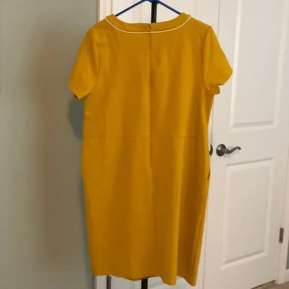 Boden Mustard Button-Down Mini Dress - Picture 6 of 7